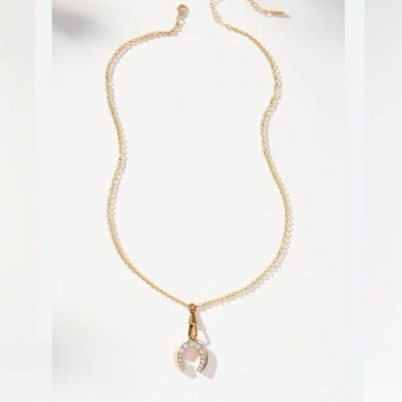 NWT Anthropologie Western Horseshoe Charm Necklace - Picture 2 of 2